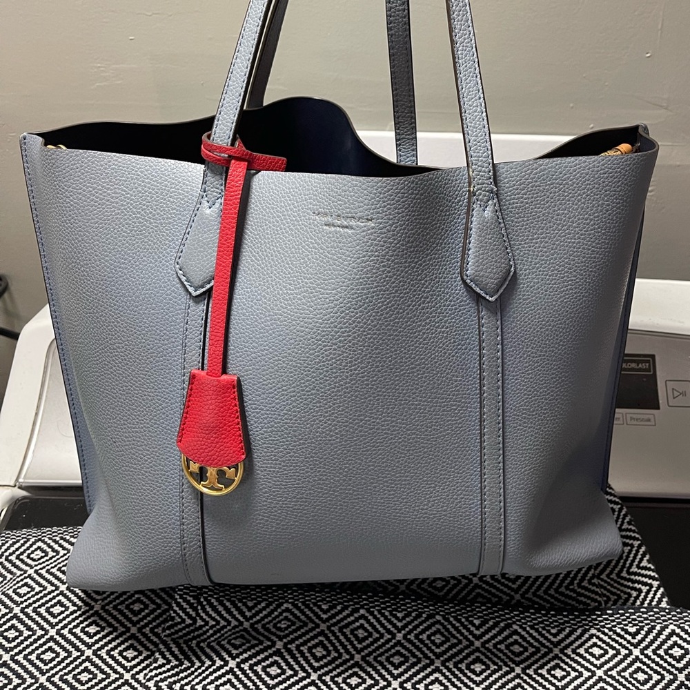 Tory Burch Perry Compartment Tote Powder Blue